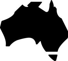 Australian Continent Editable Svg Line Art, Free Vectors File